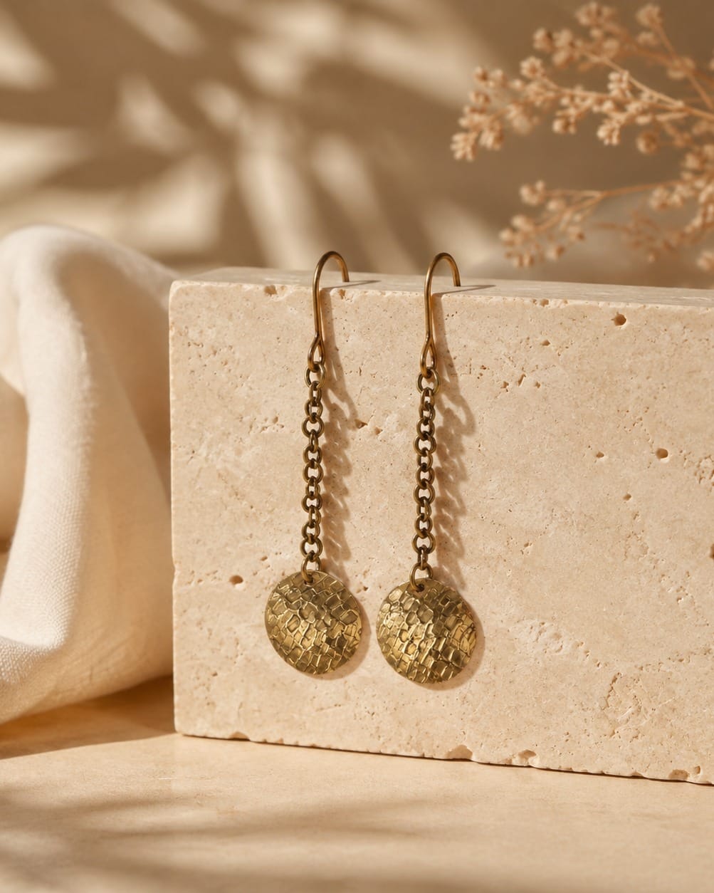 Royal Design Brass Earrings