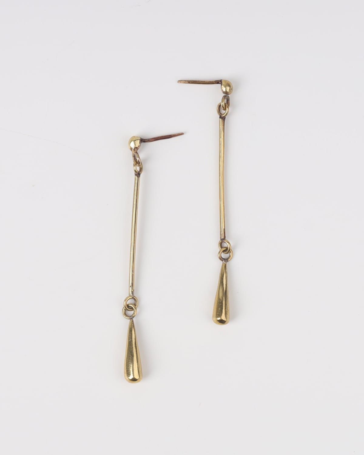Brass Water Drop Earrings
