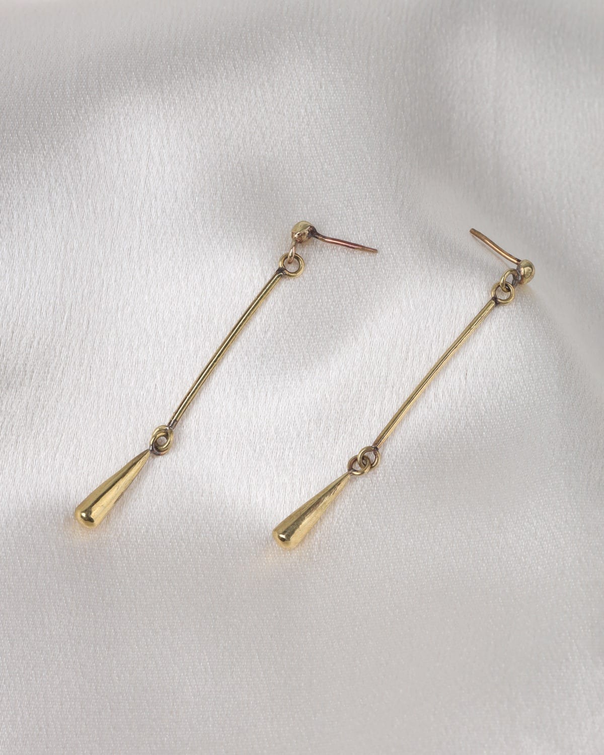 Brass Water Drop Earrings