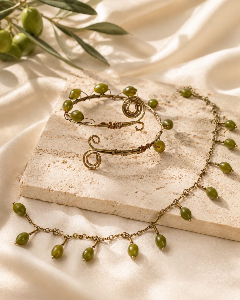 Green Shah Maqsud Jewelry Set