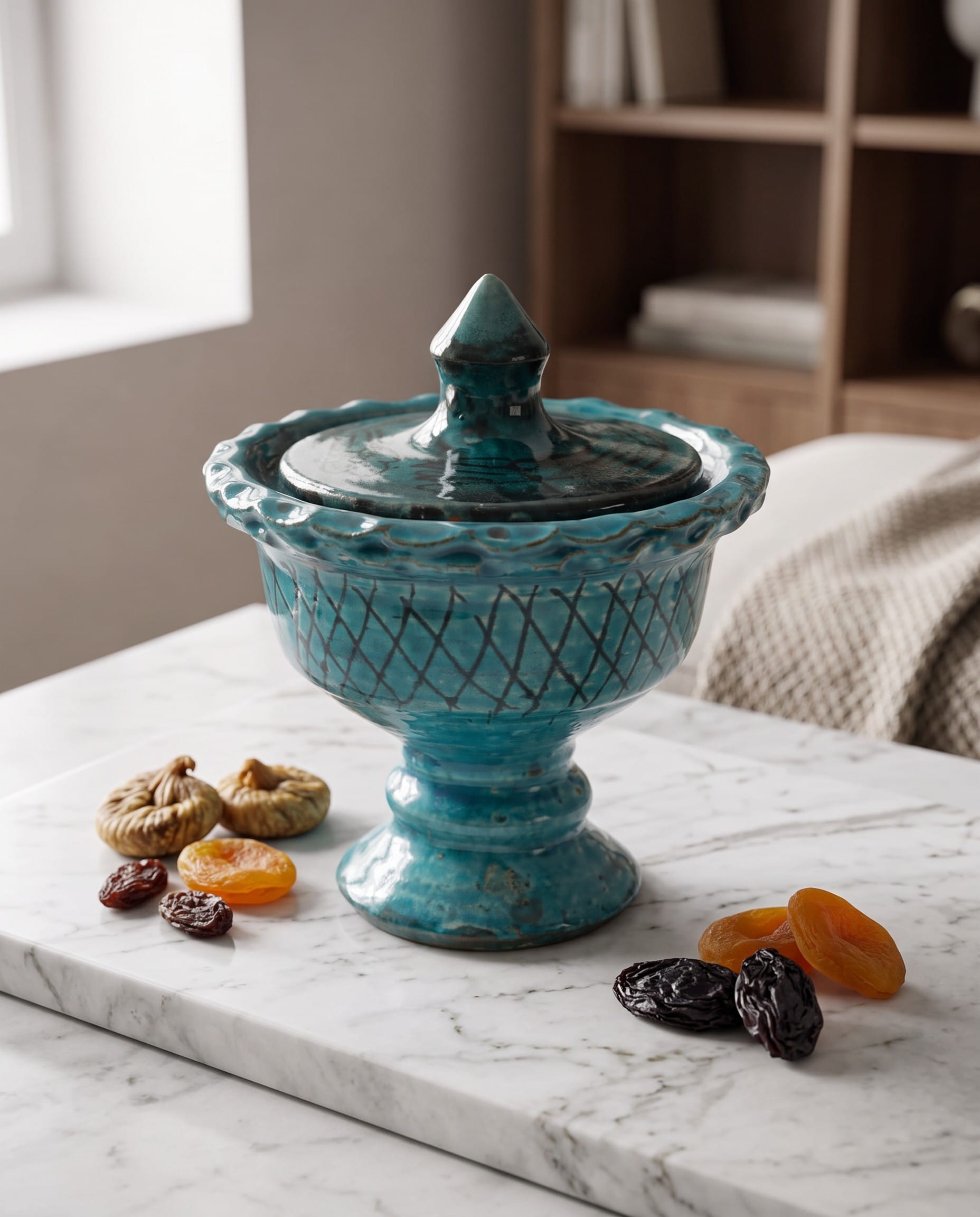 Ceramic Candy Bowl – Turquoise Clay