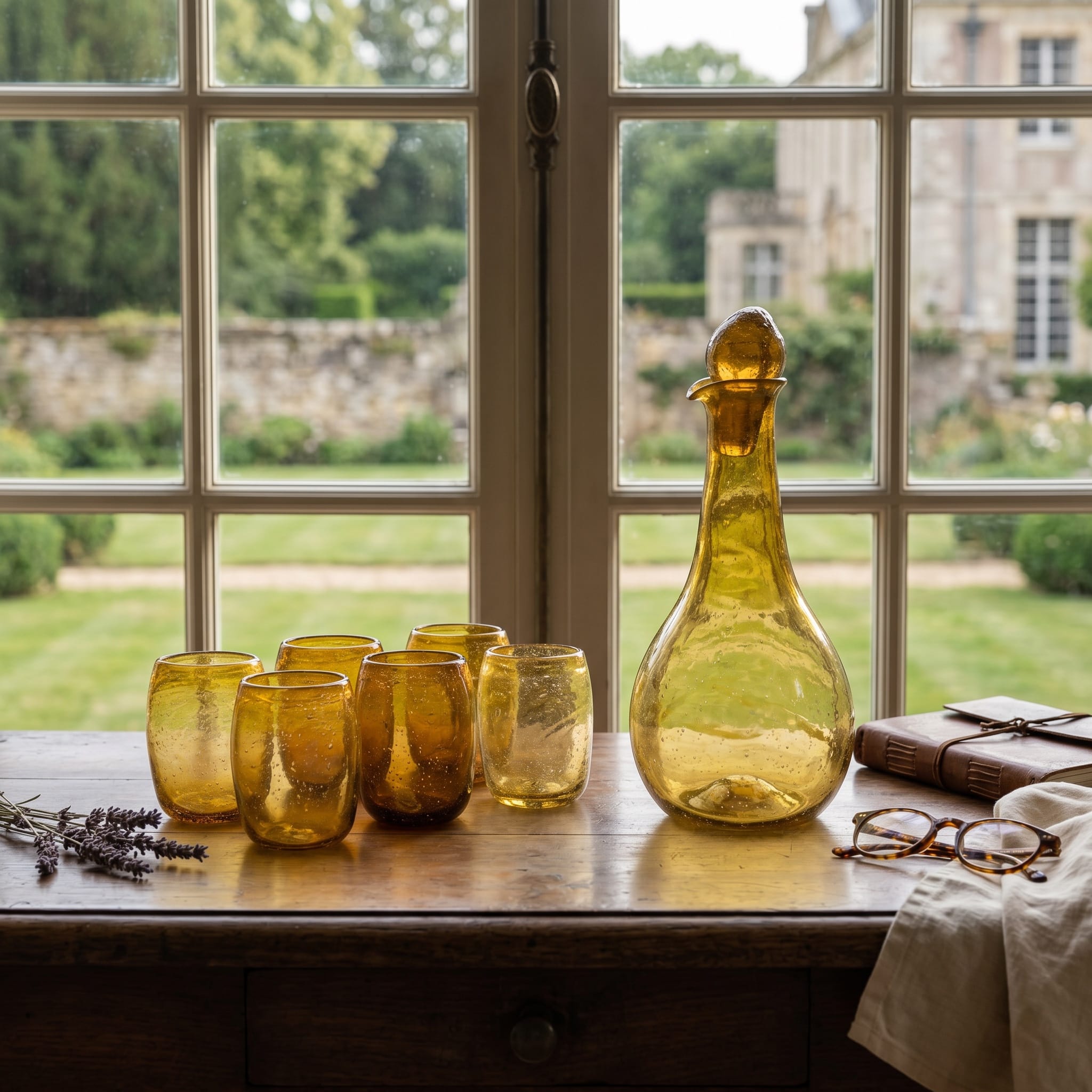 Glass Set with Jug, Herati Glass set