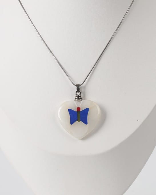 Lapis Butterfly Silver Pendant | Aseel