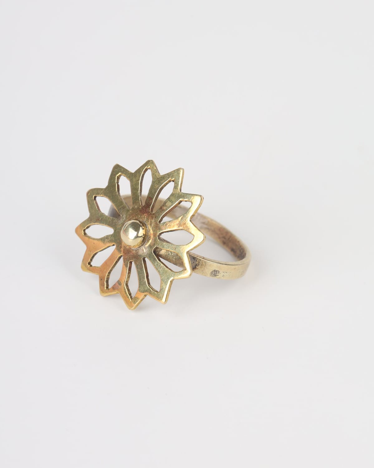 Floral Brass Ring