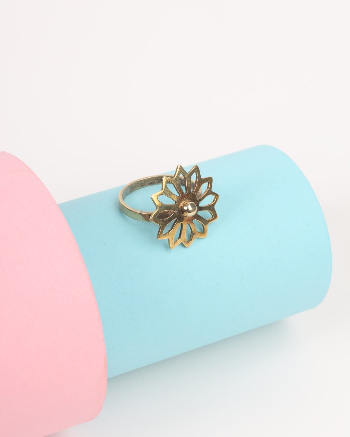 Floral Brass Ring