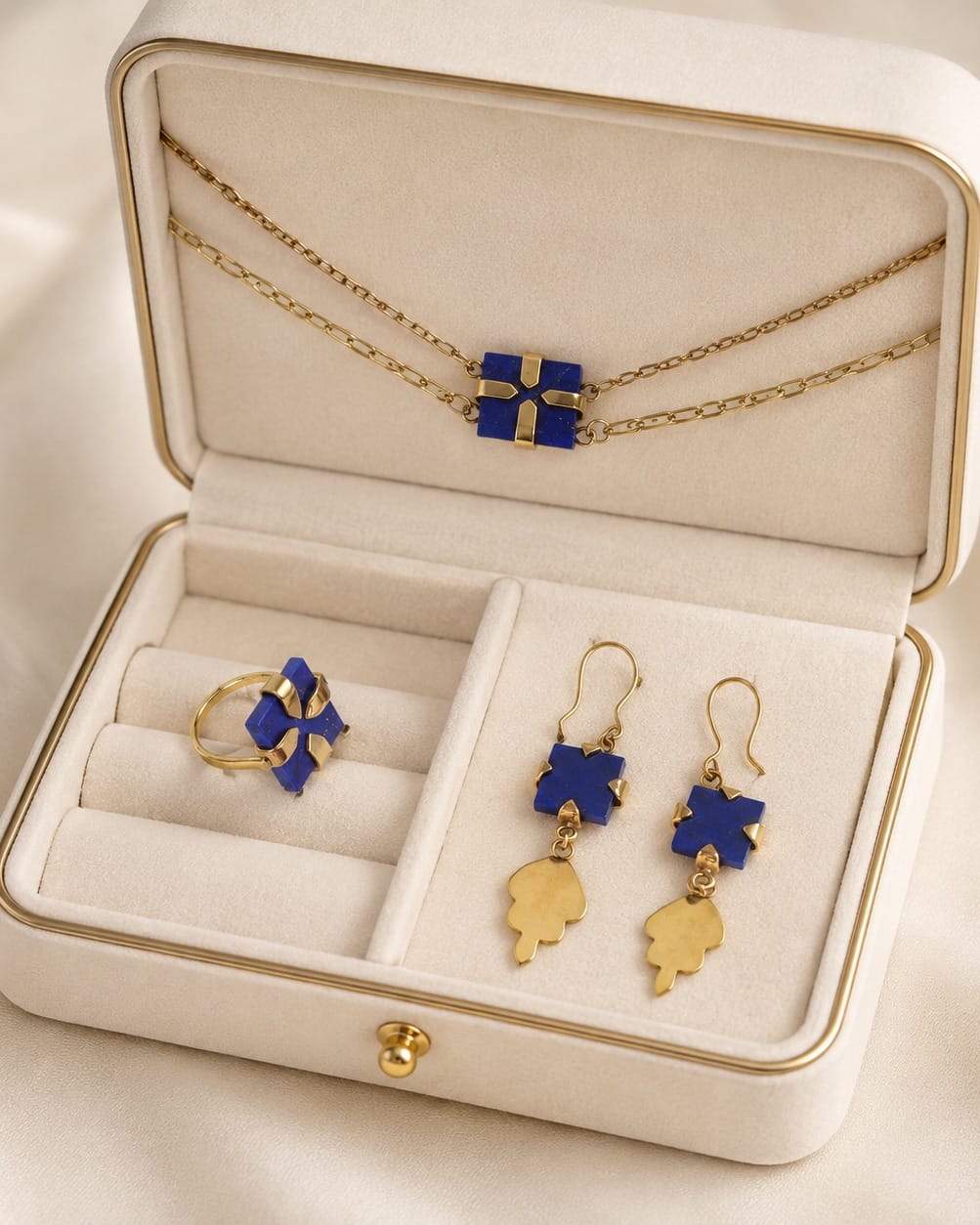 Lapis Lazuli 3-Piece Jewelry Set