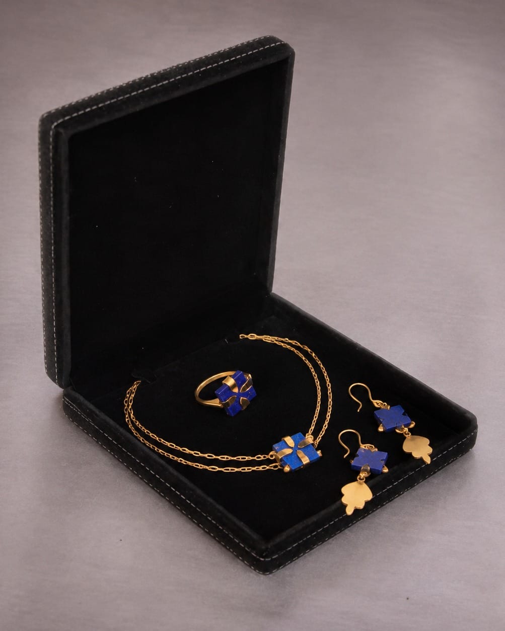 Lapis Lazuli 3-Piece Jewelry Set