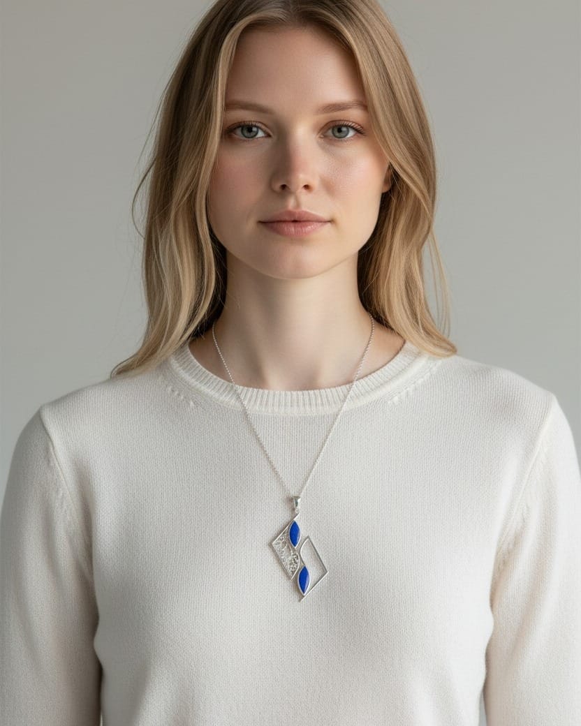 Women Lapis Necklace