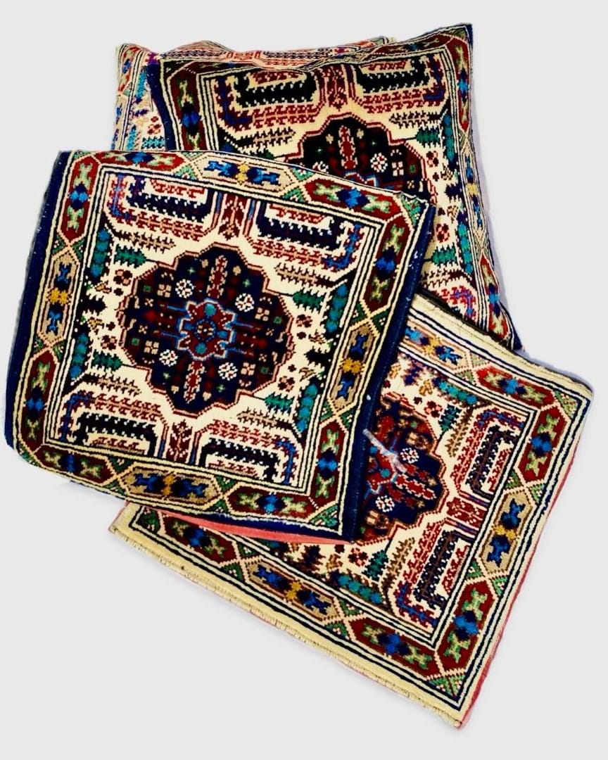 Weaved Shakha Naqsha Cushion