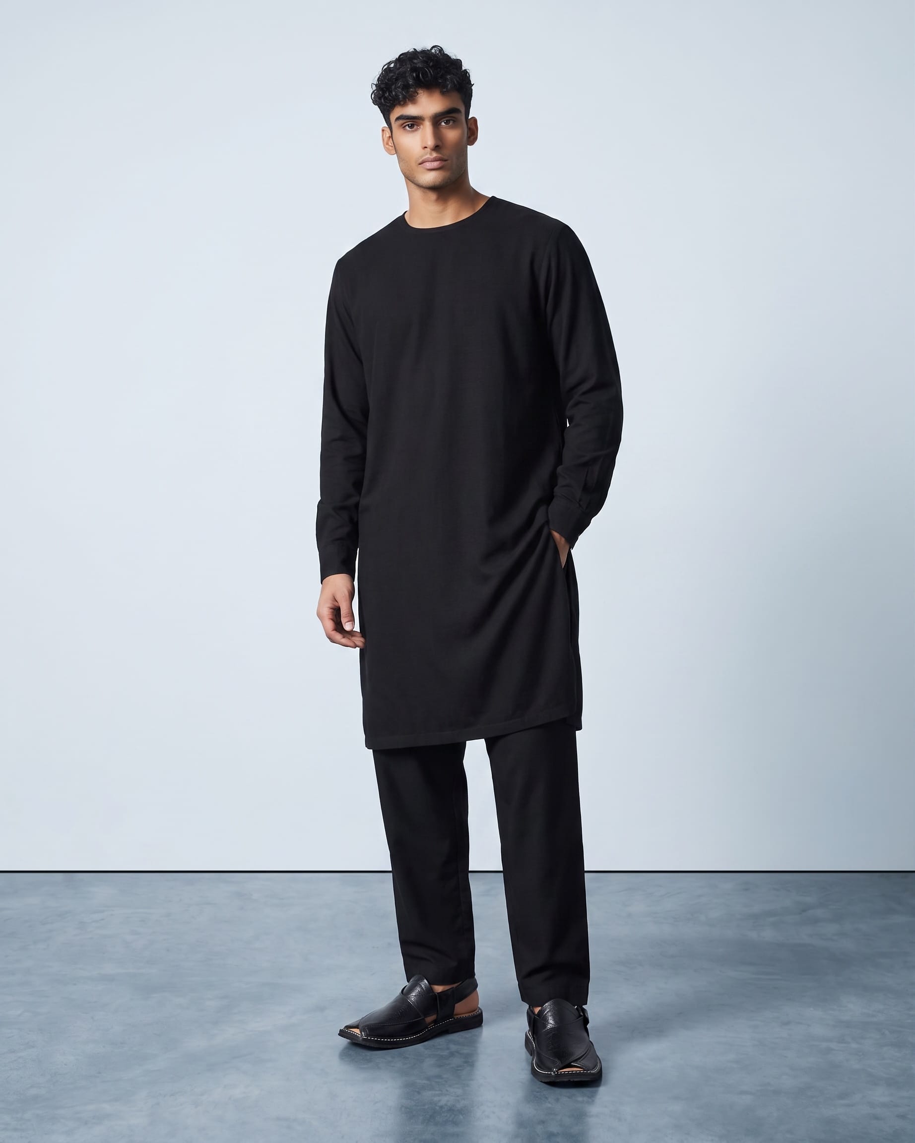 Sandals Leather Chappal | Handmade High Korn Black