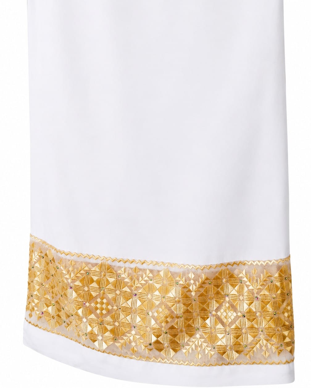 White Pants Women’s Herati Embroidered Tanban