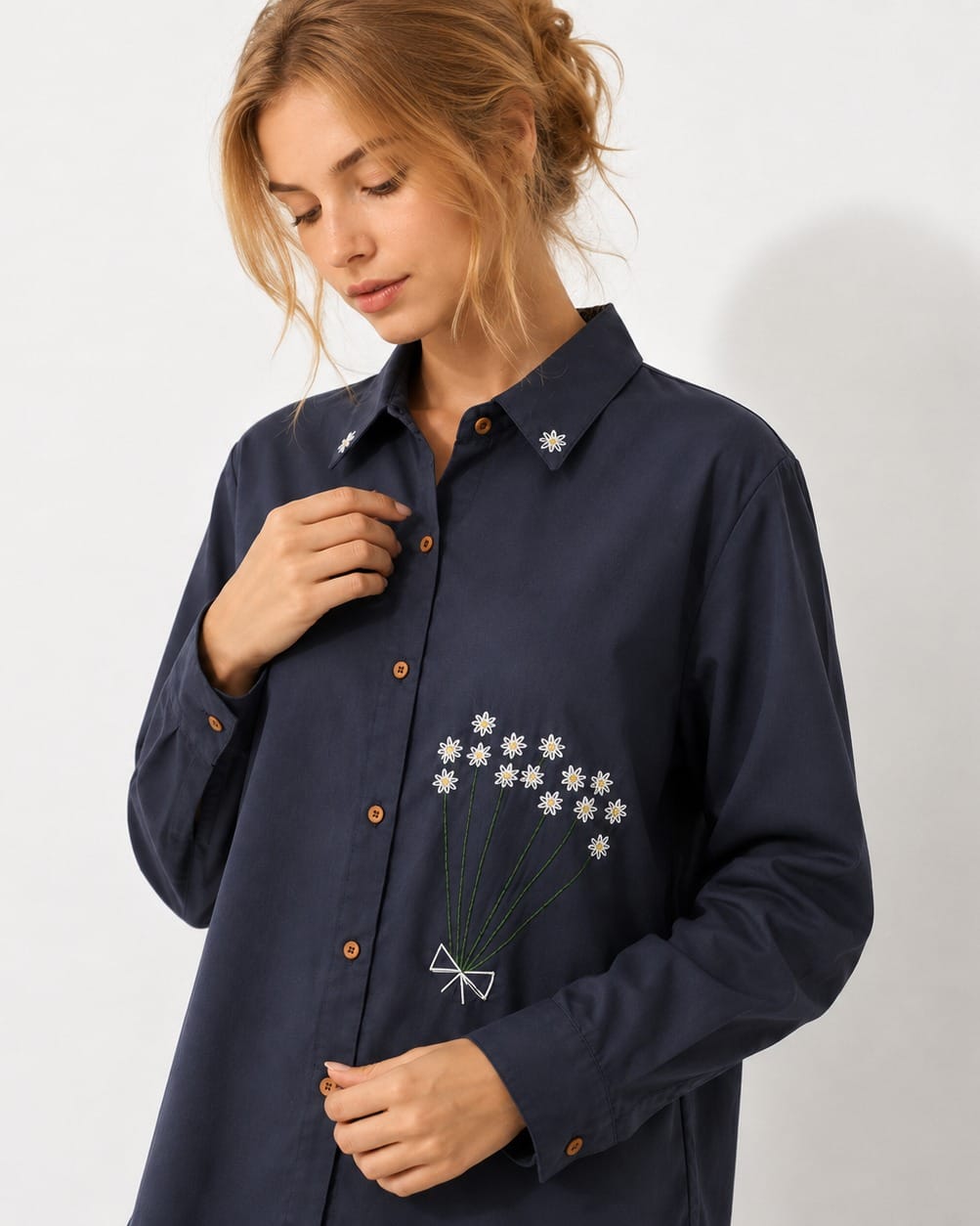 Women T-Shirt · Floral Embroidery