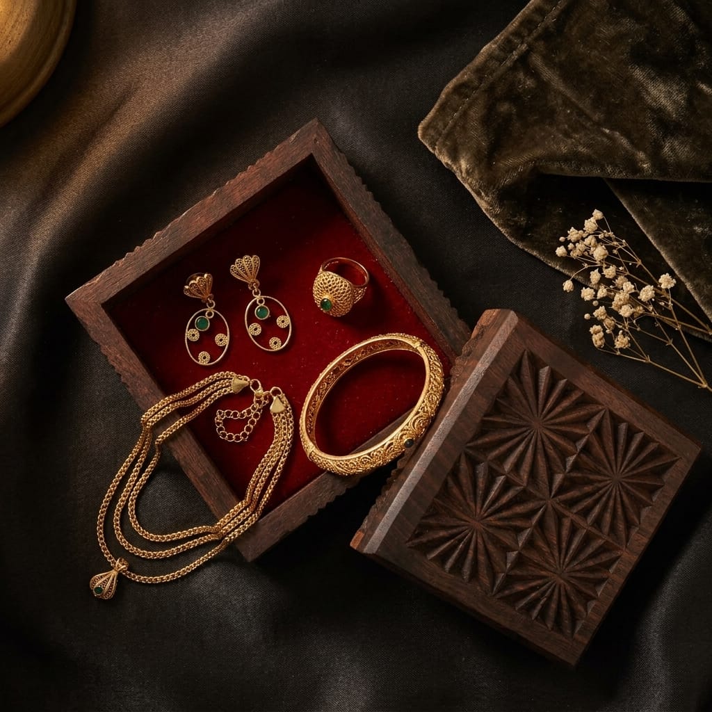 Jewelry & Gift Box – Dark Walnut