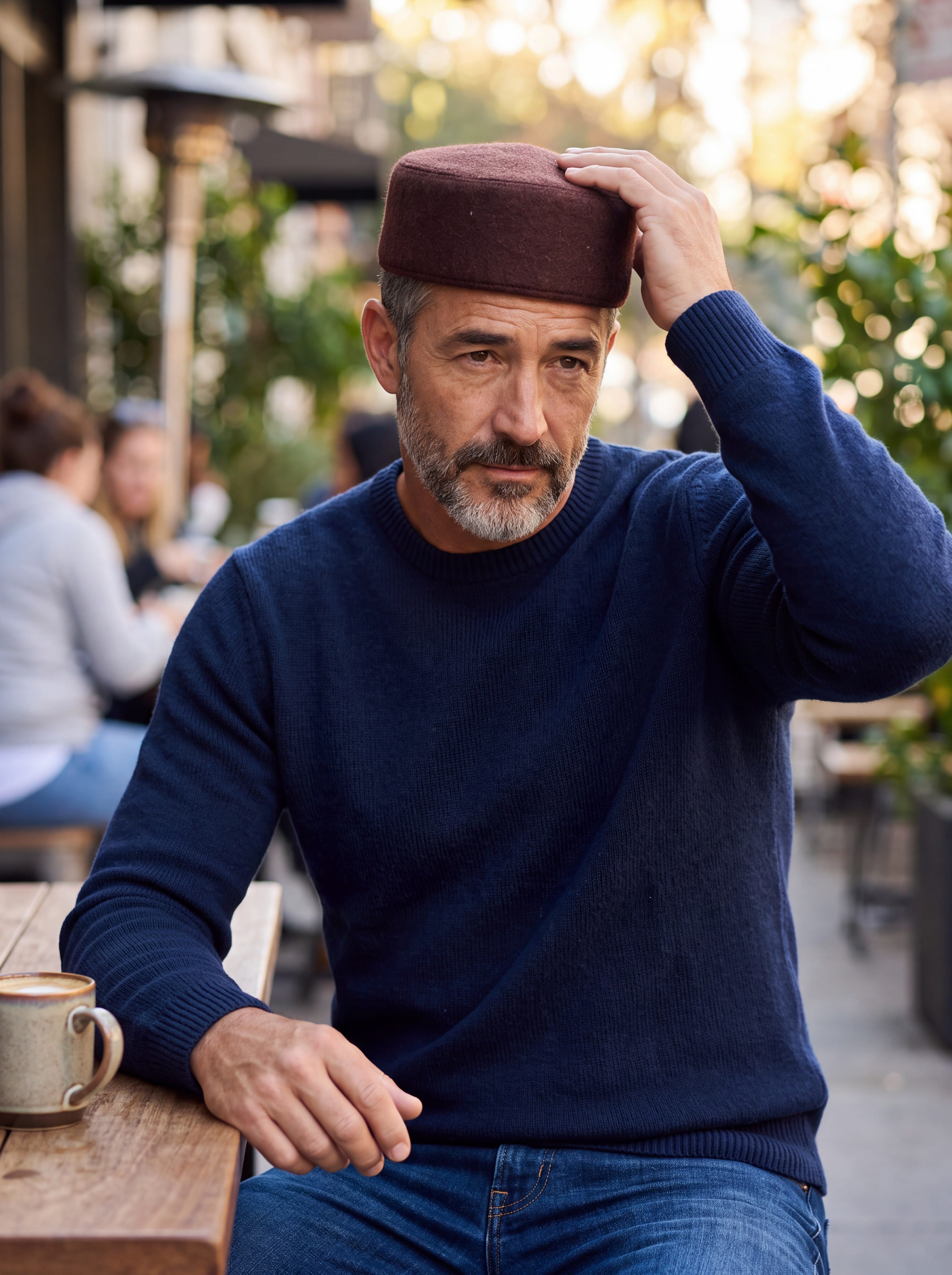 Afghan Woolen Kufi Hat | Traditional Handcrafted Cap