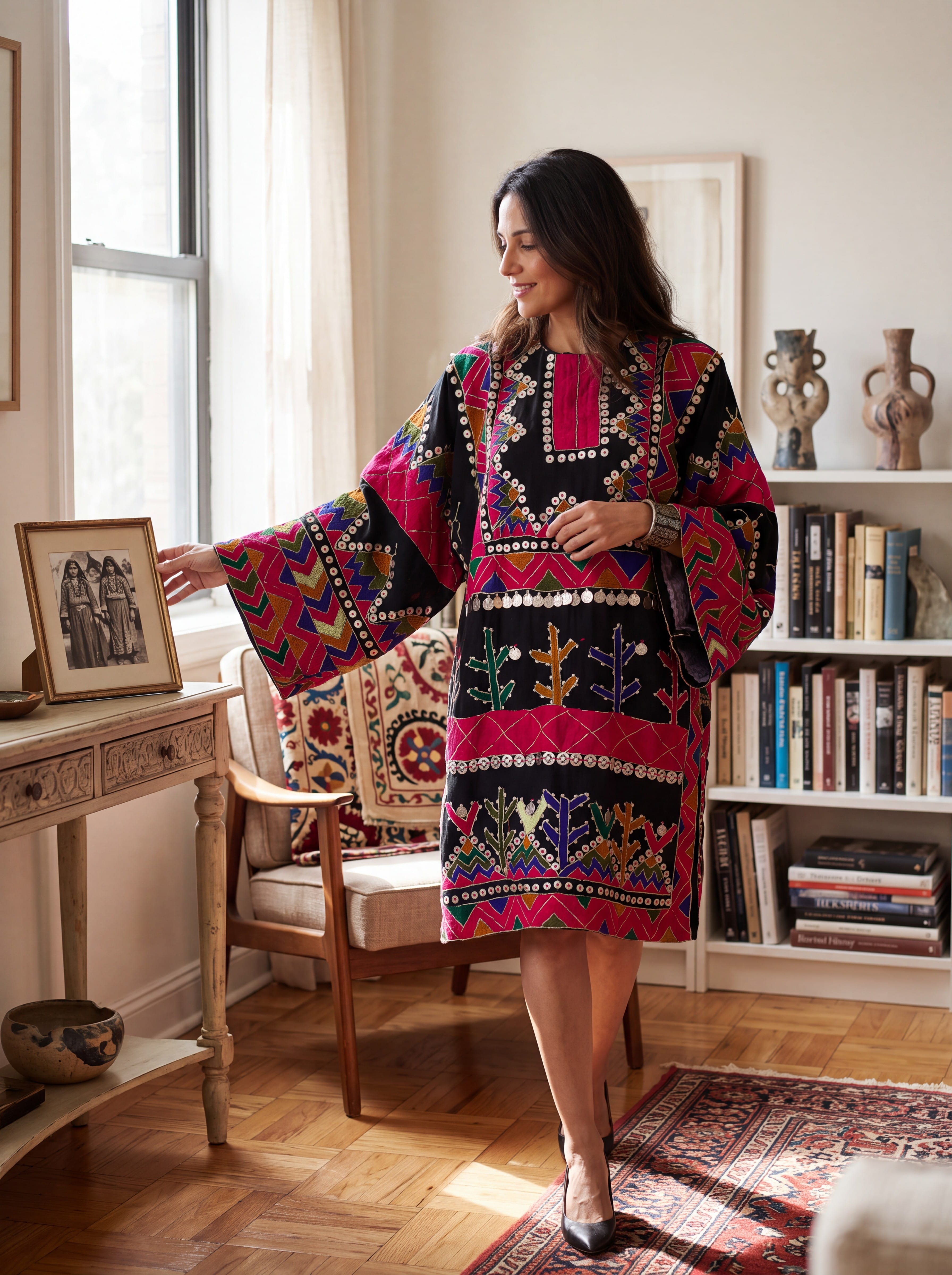 Pirani Dress | Handcrafted Afghan Cotton Embroidered Dress