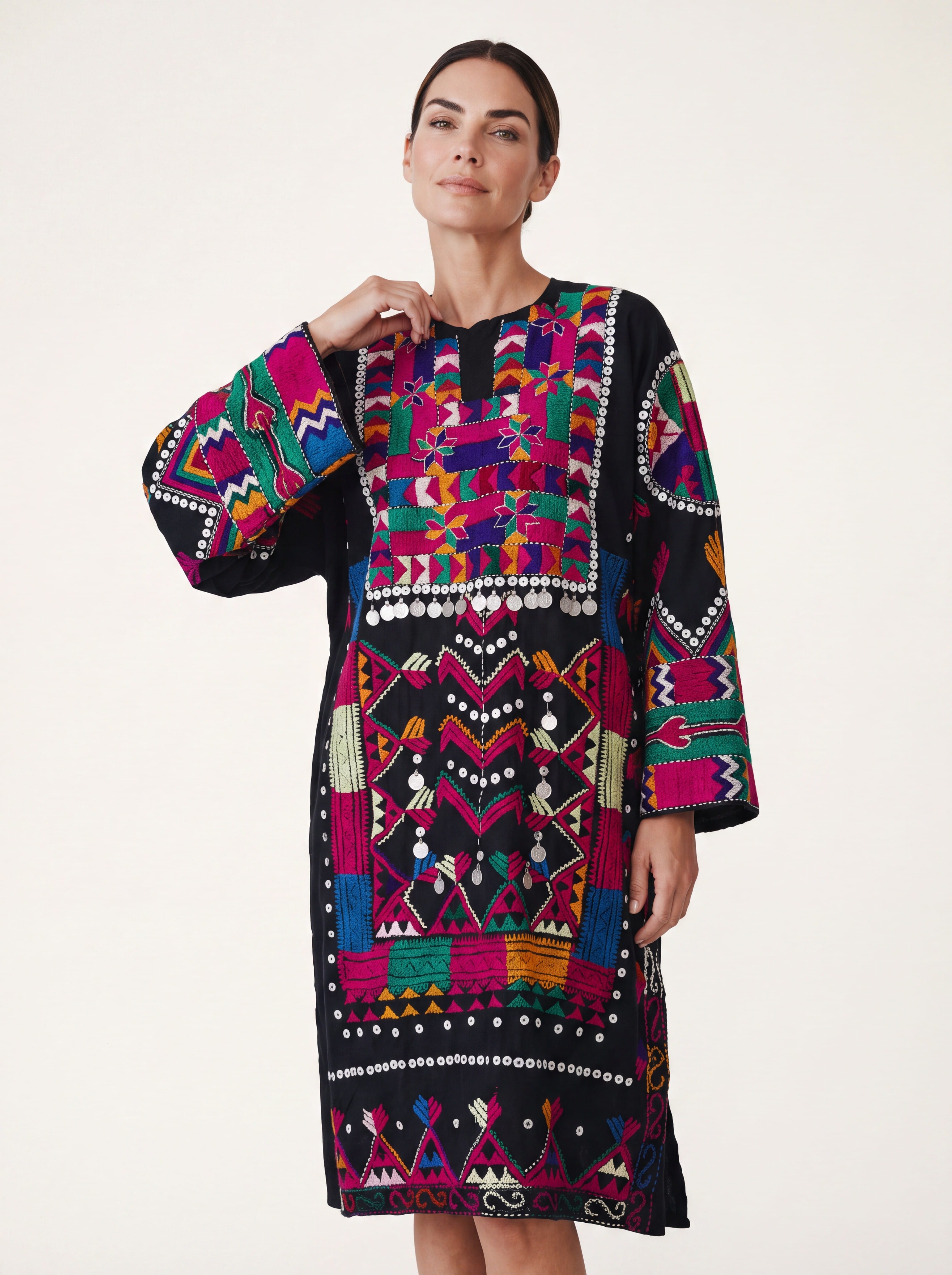 Pirana Handcrafted Embroidered Dress | Traditional Afghan Cotton Dress
