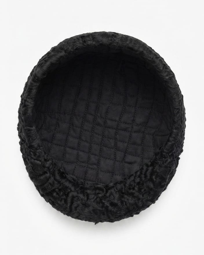 Handmade Karakul Fur Flat Cap