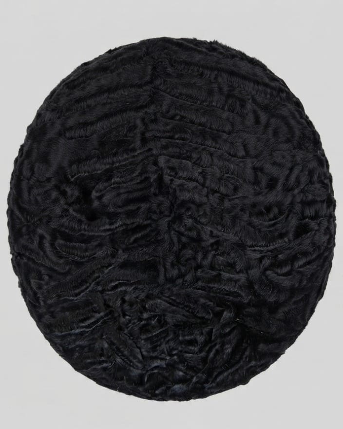 Handmade Karakul Fur Flat Cap
