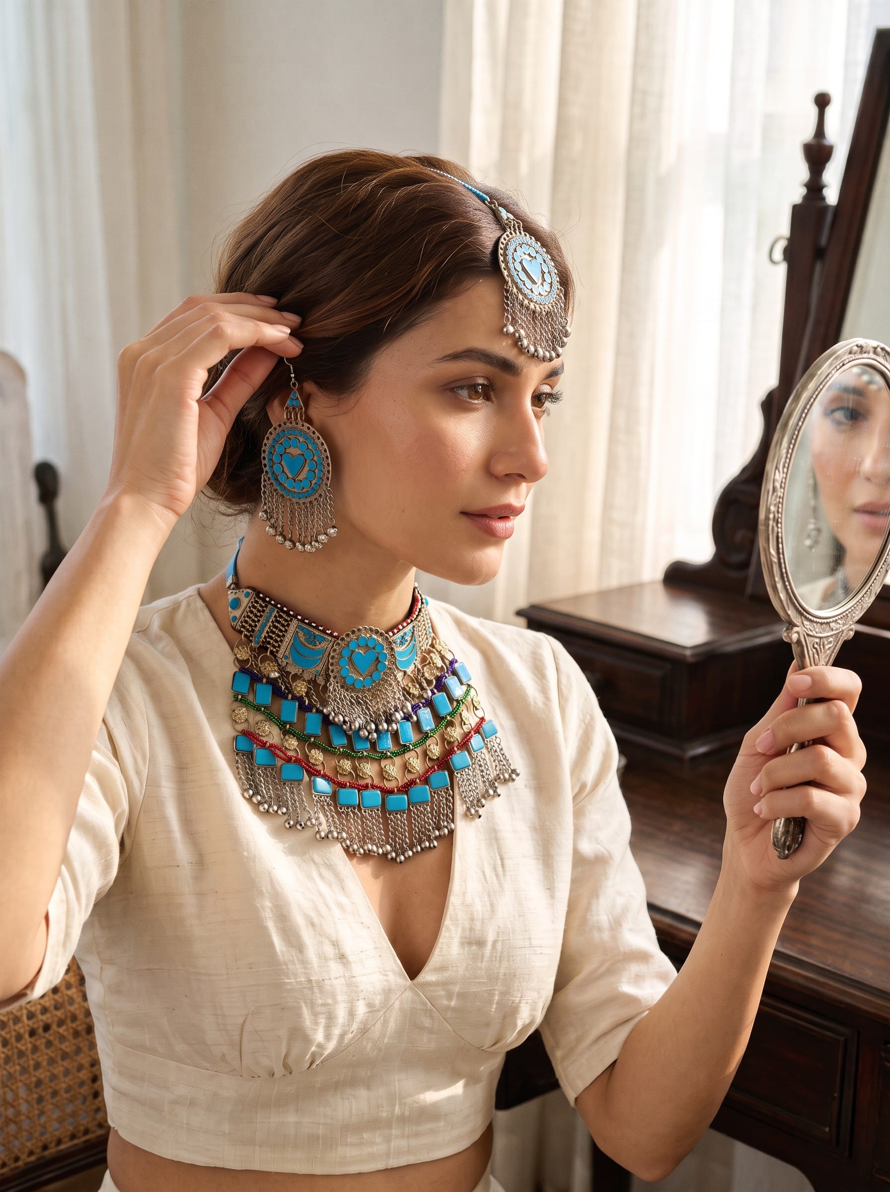 Turquoise  full jewellery set